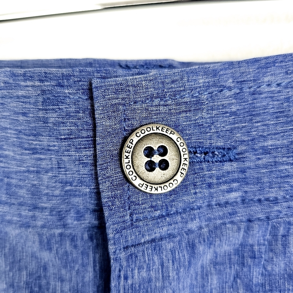 Coolkeep Blue Stretch Performance Shorts Size 38 - image 4